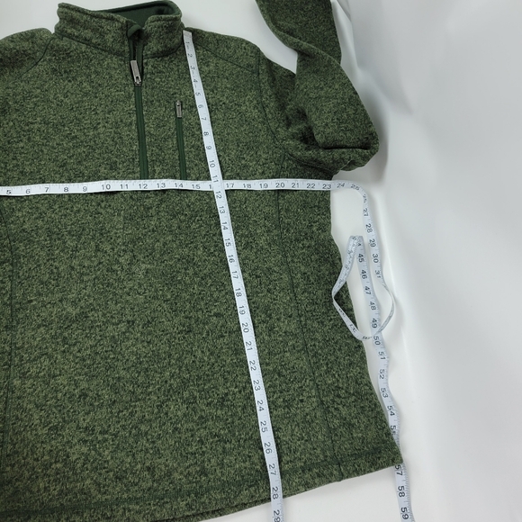 Woolrich Fleece 1/4 Zip Pullover Mens Jacket Sz Large - Picture 7 of 10